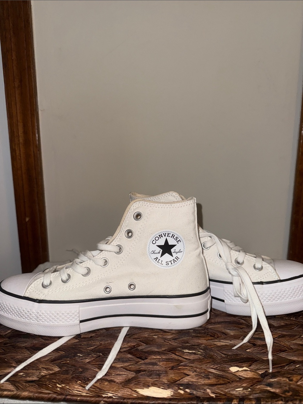 Converse Women’s High-Top Sneakers - Off-White/Cream